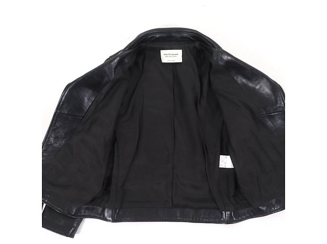 Autre Marque Lammlederjacke Beautiful People Schwarz - Ansicht 5