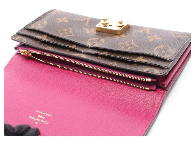 Cartera Larga Pallas Monogram de Louis Vuitton Castaño Rosa - vista 5