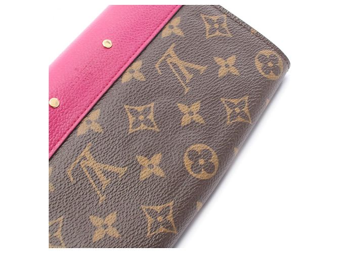 Cartera Larga Pallas Monogram de Louis Vuitton Castaño Rosa - vista 6