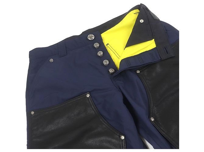 Autre Marque Chrome Hearts Zimmermannhosen aus Nylon Blau - Ansicht 3