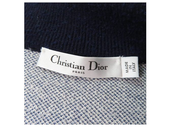 Christian Dior JA DIOR PARIS Cropped Bomber Jacket Blue - view 7