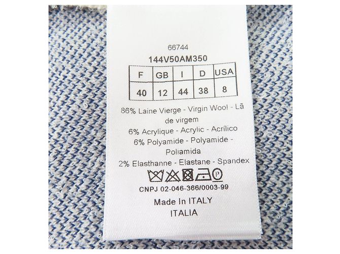 Christian Dior JA DIOR PARIS Cropped Bomber Jacket Blue - view 8