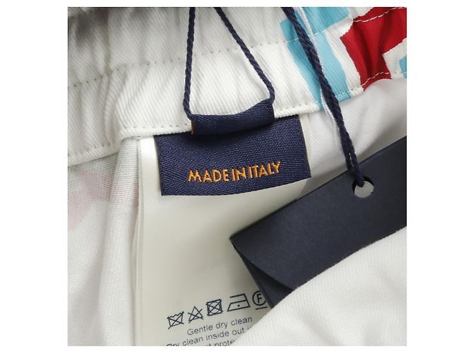Bermuda de algodão com logo gráfico LOUIS VUITTON × NBA Branco Multicor - vista 4