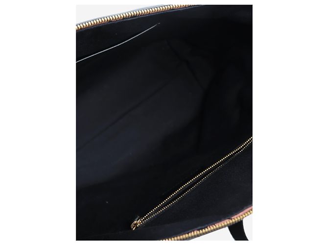 Smythson Sac à dos en toile rose et noir - vue 7