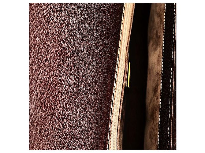 Borsa a tracolla Gucci in suede e pelle marrone - vista 11