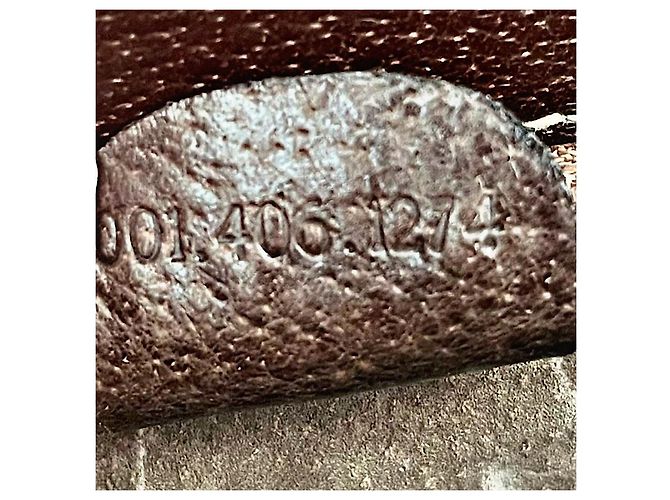 Borsa a tracolla Gucci in suede e pelle marrone - vista 13