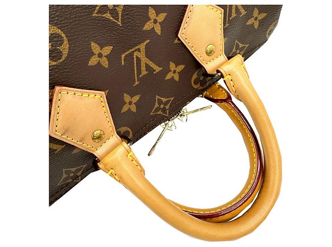 Sac à main Louis Vuitton Speedy Bandoulière 25 Marron - vue 10