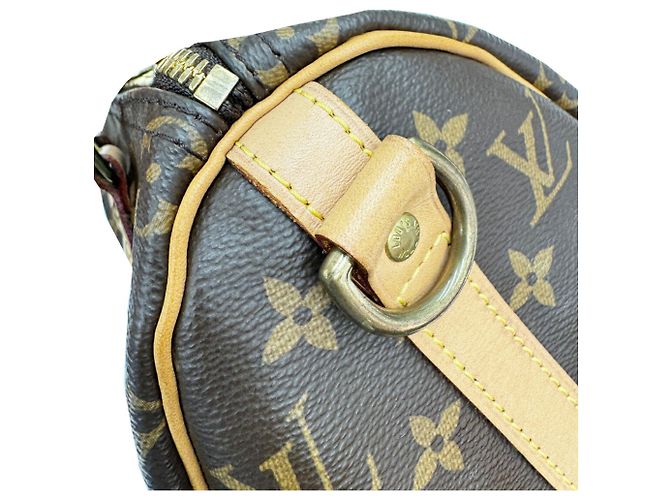 Sac à main Louis Vuitton Speedy Bandoulière 25 Marron - vue 13