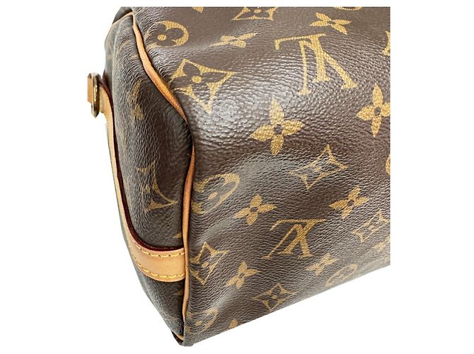 Sac à main Louis Vuitton Speedy Bandoulière 25 Marron - vue 6