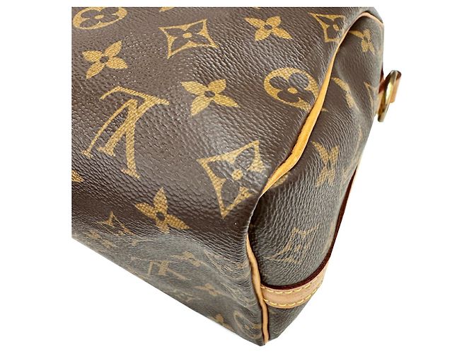 Sac à main Louis Vuitton Speedy Bandoulière 25 Marron - vue 7