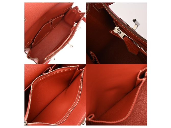 Borsa a Spalla Jypsiere 28 di Hermès Rosa Rosso - vista 10