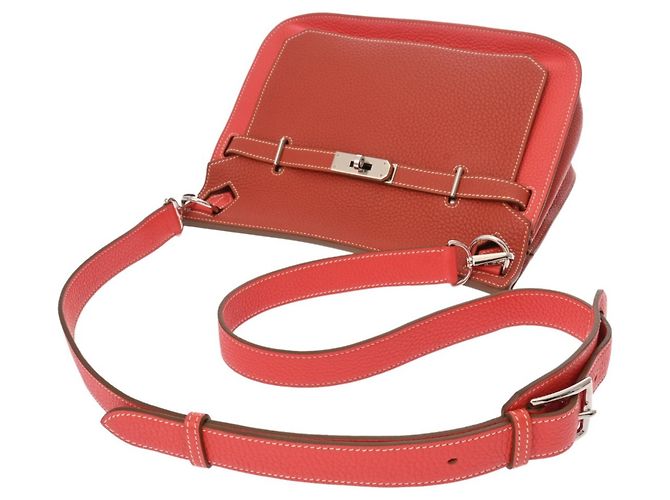 Borsa a Spalla Jypsiere 28 di Hermès Rosa Rosso - vista 4