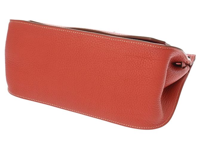 Borsa a Spalla Jypsiere 28 di Hermès Rosa Rosso - vista 7