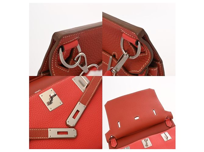 Borsa a Spalla Jypsiere 28 di Hermès Rosa Rosso - vista 9