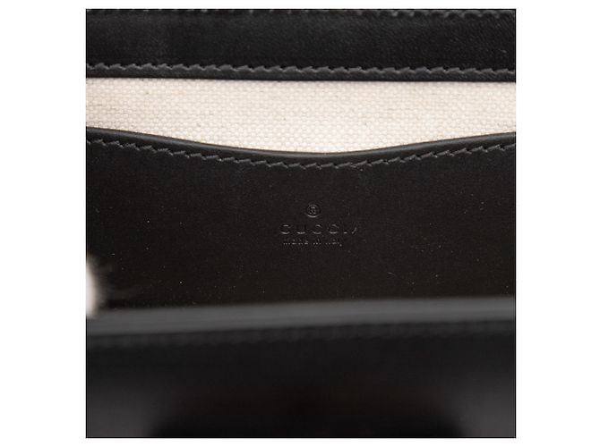 Belt bag in pelle nera mini Bamboo 1947 di Gucci Nero - vista 5
