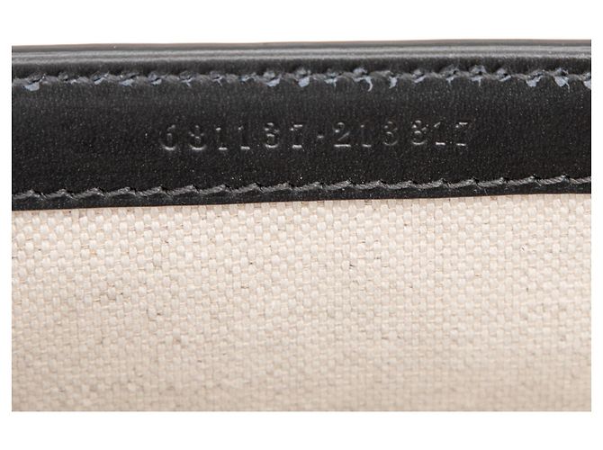 Belt bag in pelle nera mini Bamboo 1947 di Gucci Nero - vista 6