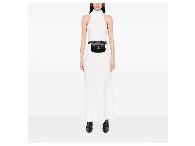 Belt bag in pelle nera mini Bamboo 1947 di Gucci Nero - vista 7