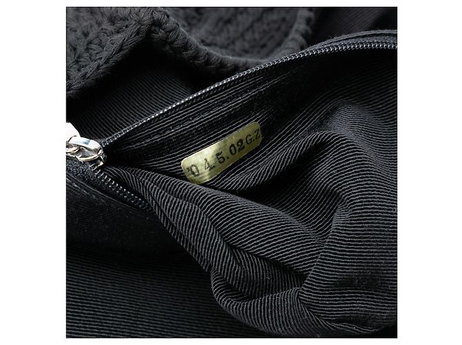 Chanel Nero CC Medio Intrecciato a Maglia Unico con Patta - vista 5