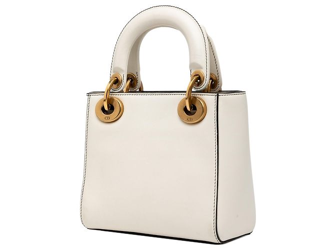 Dior Mini Lady Dior in pelle di vitello bianca Niki de Saint Phalle Bianco - vista 2