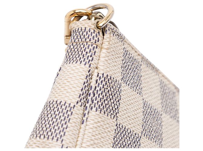 Mini Pochette Accessoires Damier Azur Bianco Louis Vuitton - vista 10
