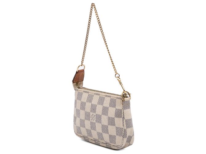 Mini Pochette Accessoires Damier Azur Bianco Louis Vuitton - vista 2