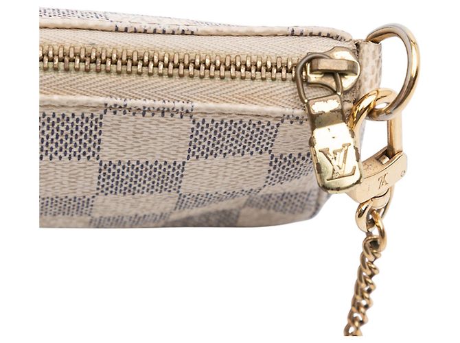 Mini Pochette Accessoires Damier Azur Bianco Louis Vuitton - vista 7