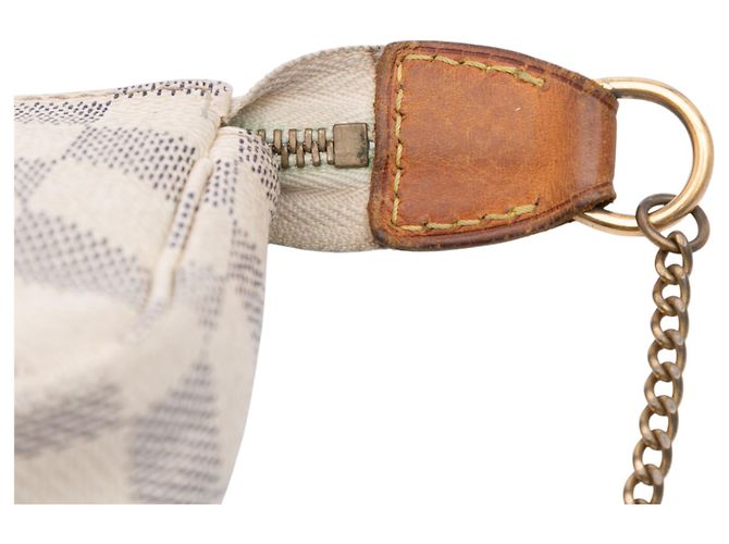 Mini Pochette Accessoires Damier Azur Weiß Louis Vuitton - Ansicht 9