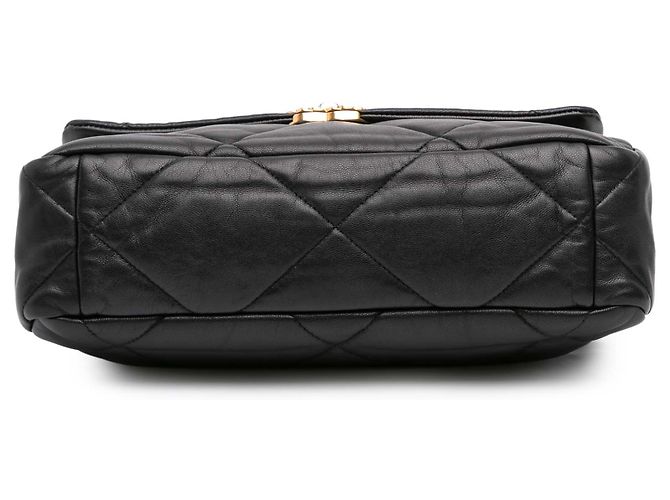 Chanel Schwarz Große Lammleder 19 Klappe - Ansicht 3