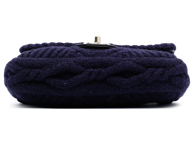 Chanel Blau Klein Paris Hamburg Kabelstrick Klappe Marineblau - Ansicht 3