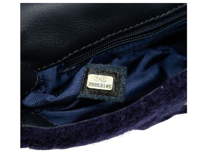 Chanel Blau Klein Paris Hamburg Kabelstrick Klappe Marineblau - Ansicht 6