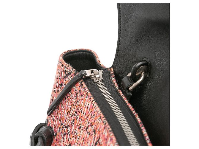 Belt Bag Céline Celine Pink Micro Tweed Belt Satchel - view 11