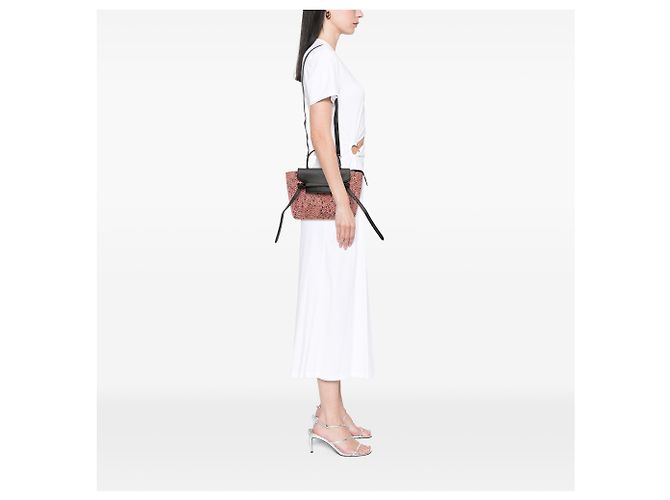 Belt Bag Céline Celine Pink Micro Tweed Belt Satchel - view 12