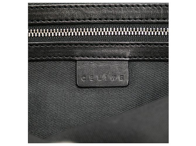 Céline Celine Schwarze C Macadam Canvas Schultertasche - Ansicht 5