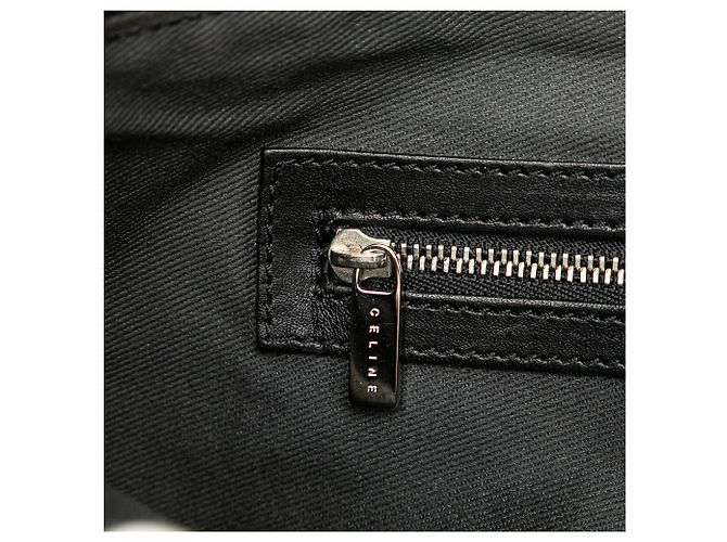Céline Celine Schwarze C Macadam Canvas Schultertasche - Ansicht 9