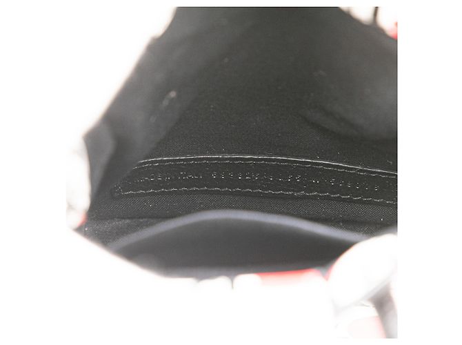 Balenciaga Mini Supporto per Telefono Bonjour Paris in Pelle Bianca Bianco - vista 5