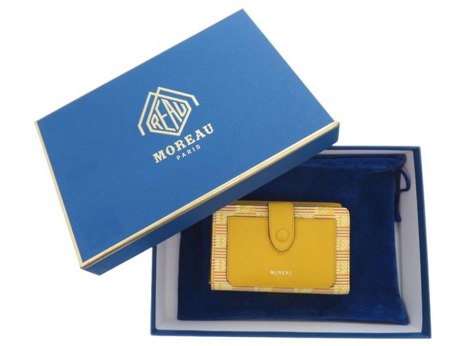 Billetera bifold de cuero Moreau Paris Dorado Amarillo - vista 2