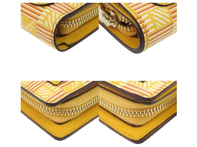 Billetera bifold de cuero Moreau Paris Dorado Amarillo - vista 4