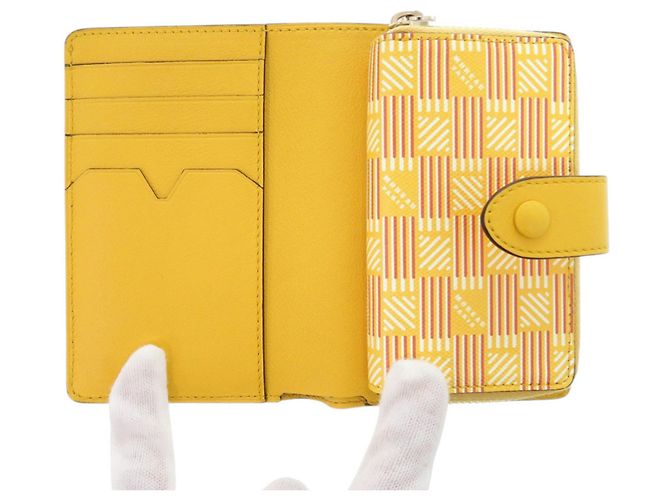 Billetera bifold de cuero Moreau Paris Dorado Amarillo - vista 5