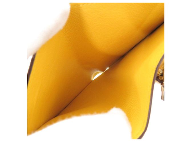 Billetera bifold de cuero Moreau Paris Dorado Amarillo - vista 7
