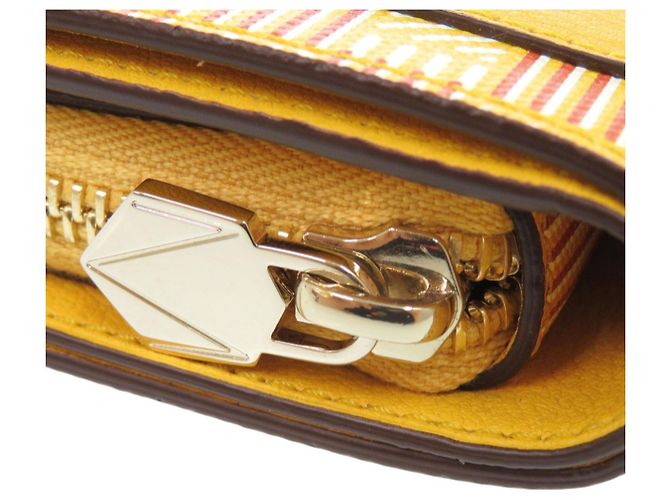 Billetera bifold de cuero Moreau Paris Dorado Amarillo - vista 8