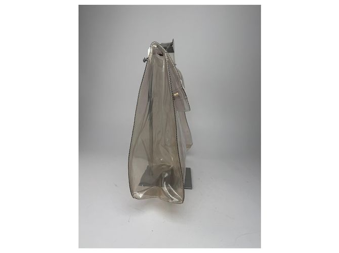 Hermès Vintage Hermes Transparente PVC Kelly Tasche Weiß - Ansicht 3