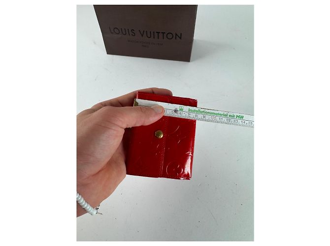 Twist Vintage Louis Vuitton Vernis Leder Kartenhalter Rot - Ansicht 11