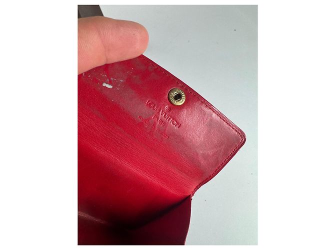 Twist Vintage Louis Vuitton Vernis Leder Kartenhalter Rot - Ansicht 8