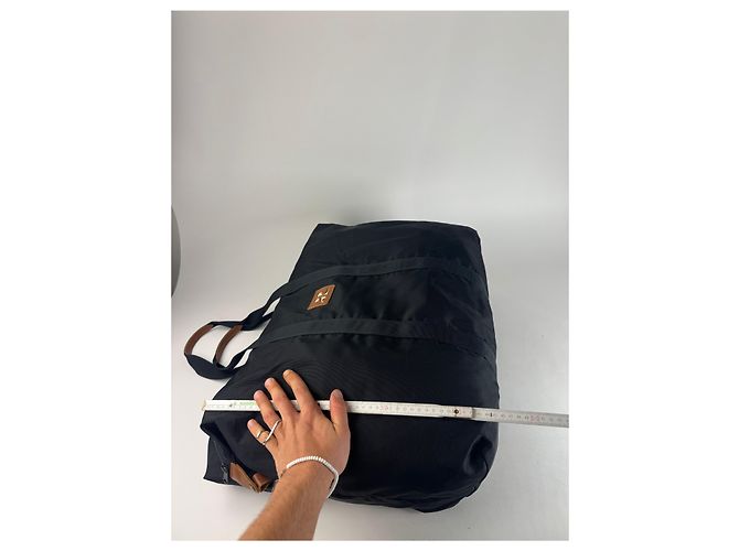 Vintage Courreges Polyester Reisetasche Schwarz - Ansicht 11