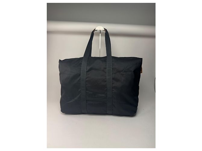 Vintage Courreges Polyester Reisetasche Schwarz - Ansicht 14