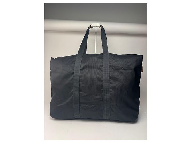 Vintage Courreges Polyester Reisetasche Schwarz - Ansicht 7