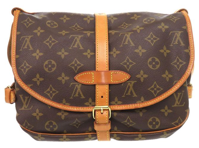 Borsa a Spalla Saumur 30 Monogram Louis Vuitton Marrone Monogramma - vista 2