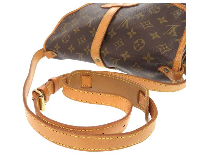 Borsa a Spalla Saumur 30 Monogram Louis Vuitton Marrone Monogramma - vista 4