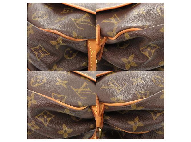 Borsa a Spalla Saumur 30 Monogram Louis Vuitton Marrone Monogramma - vista 7
