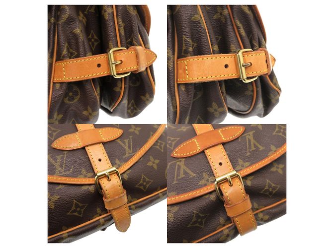 Borsa a Spalla Saumur 30 Monogram Louis Vuitton Marrone Monogramma - vista 8